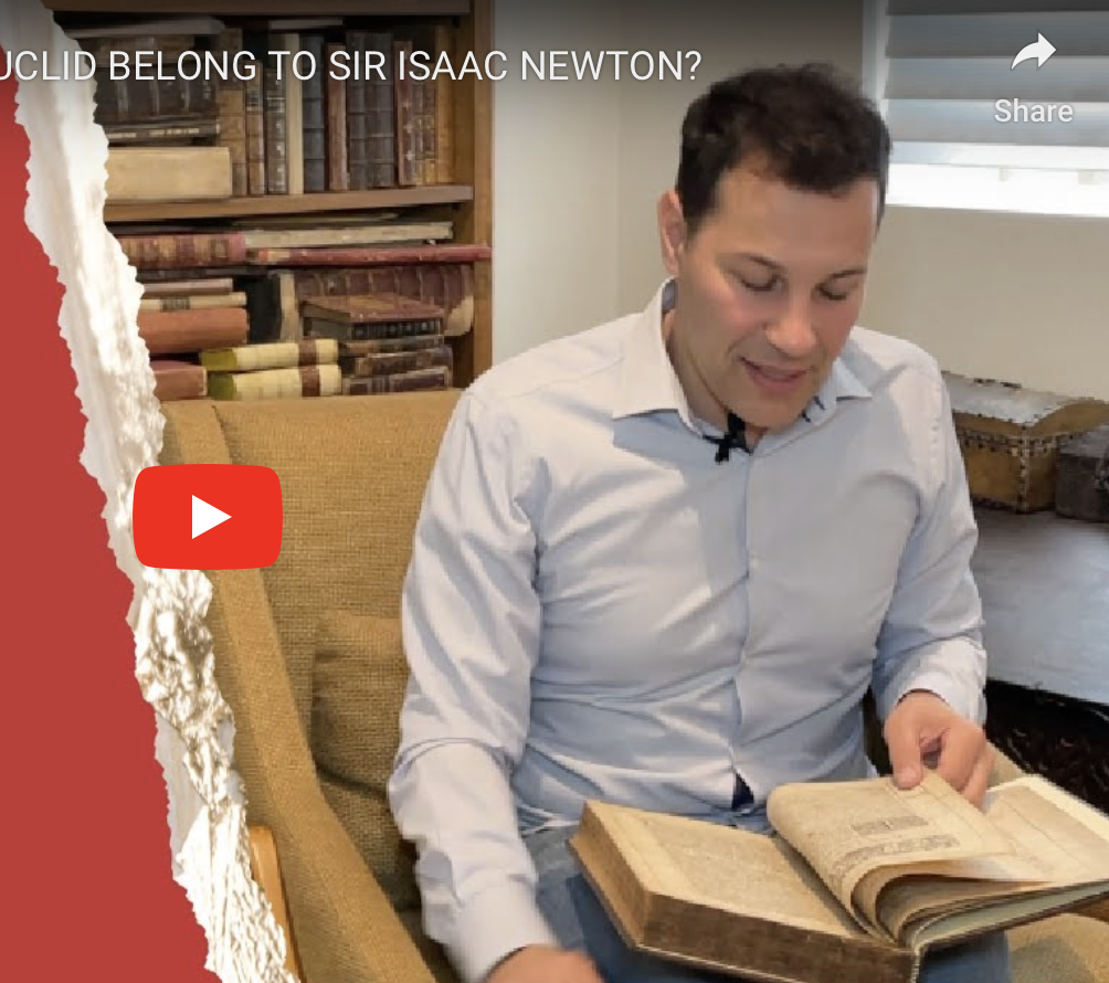 Did this Rare Book Belong to Sir Issac Newton? Rare Book